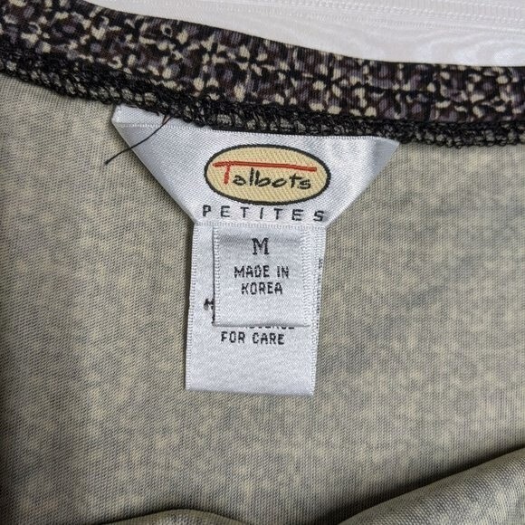 Talbots Skirt Medium Petites Textured Stretch Elastic Waistband Flare Hem M - Picture 5 of 7